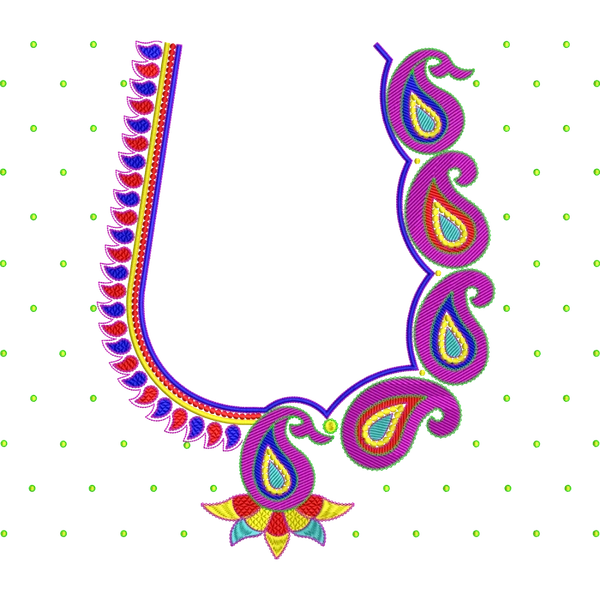 Blouse Design No :MSM - 559 ,Mango Design - Simple Border, U Shape