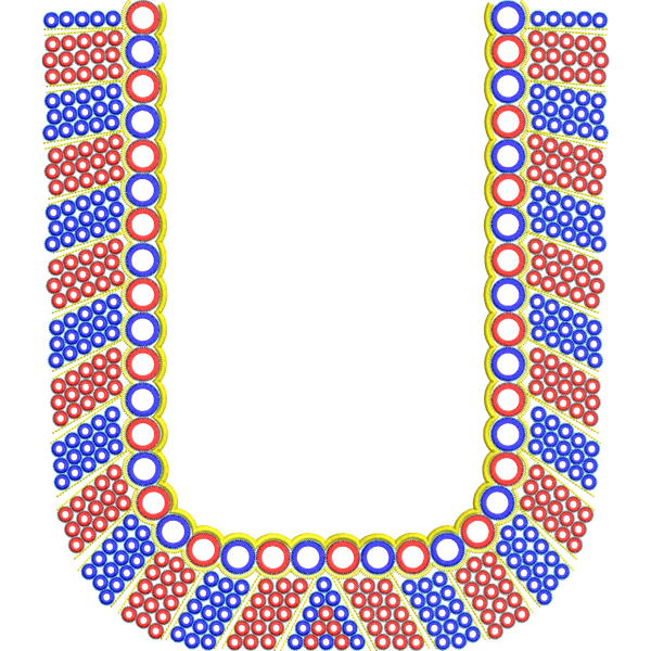 Blouse Design No :MSM - 565 - Mirror Work, Full Sleeve, U Shape