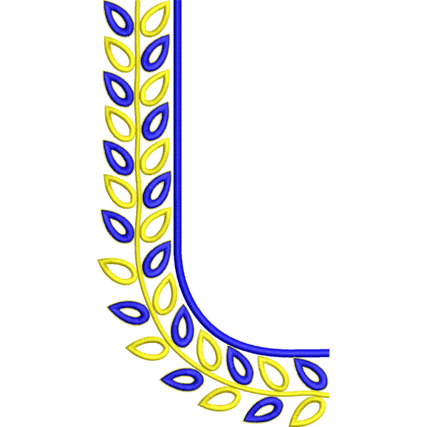 Blouse Design No :MSM - 572 - U Shape, Border With Butta