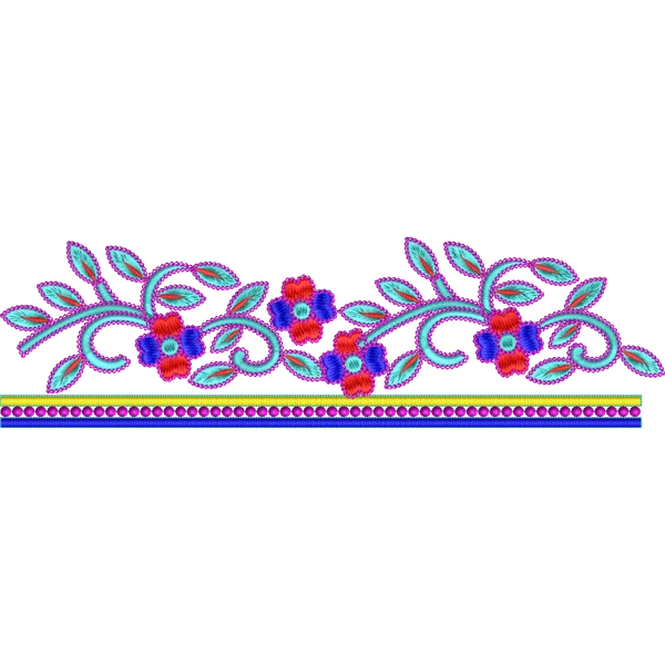 Blouse Design No :MSM - 577 - U Shape, Simple Border