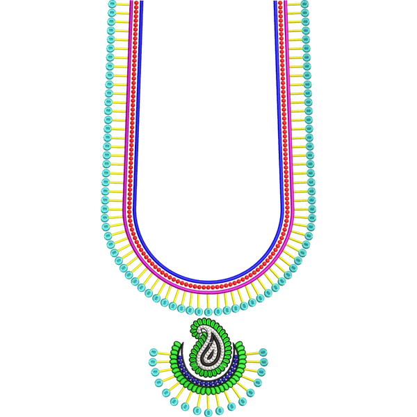 Blouse Design No :MSM - 597/2 - Simple Border, U Shape