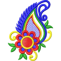 Blouse Design No :MSM - 600 - Border With Butta, U Shape