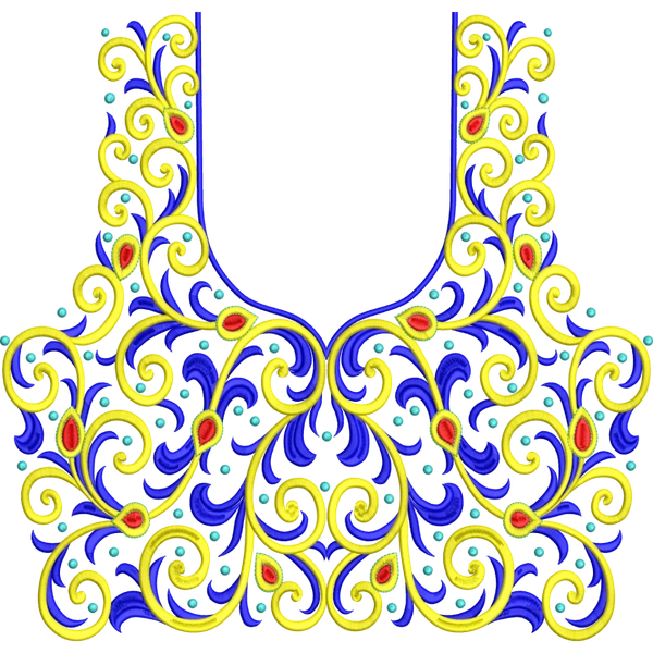 Blouse Design No :MSM - 605 - Full Sleeve, U Shape