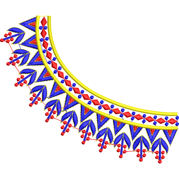 Blouse Design No :MSM - 607 , Peacock - Simple Border, Boat Neck