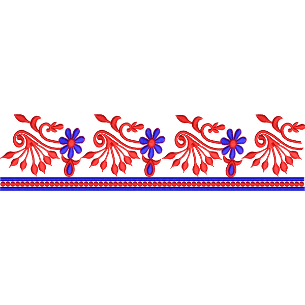 Blouse Design No :MSM - 614 - Simple Border