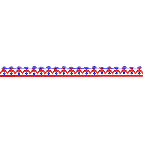 Blouse Design No :MSM - 624 - Simple Border, U Shape