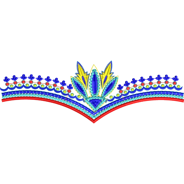 Blouse Design No :MSM - 630 - Border With Butta