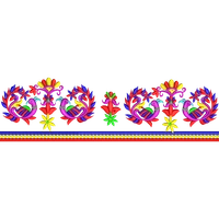 Blouse Design No :MSM - 633 - Simple Border, U Shape