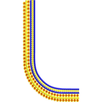 Blouse Design No :MSM - 634 - Simple Border, U Shape
