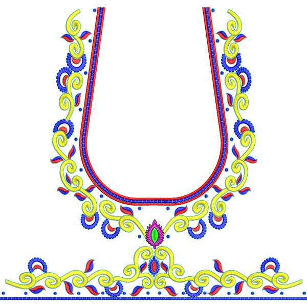Blouse Design No :MSM - 644 - Full Sleeve, U Shape