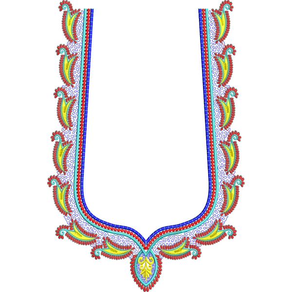 Blouse Design No :MSM - 645 - Simple Border, Sweat Heart