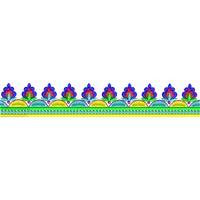 Blouse Design No :MSM - 648 - Simple Border, U Shape