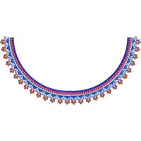 Blouse Design No :MSM - 649 - Simple Border, Pot Neck