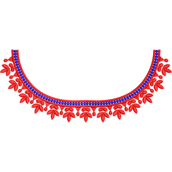 Blouse Design No :MSM - 654 - Simple Border, Boat Neck