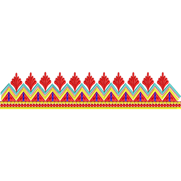 Blouse Design No :MSM - 661 - Simple Border, U Shape
