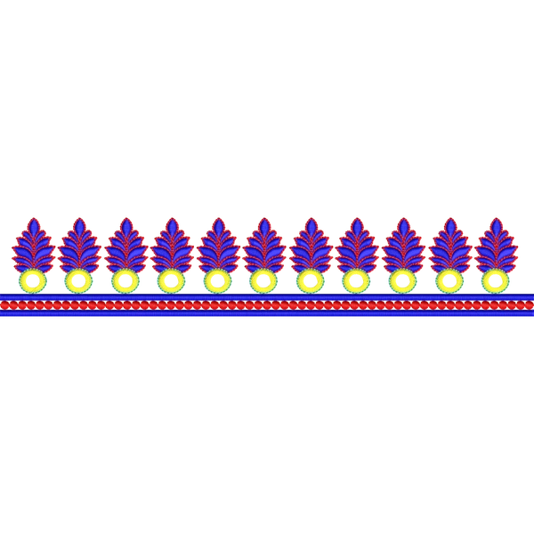 Blouse Design No :MSM - 665 - Mirror Work, Simple Border, U Shape