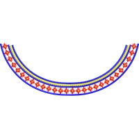 Blouse Design No :MSM - 668/2 ,Front - Boat Neck - Simple Border, Pot Neck