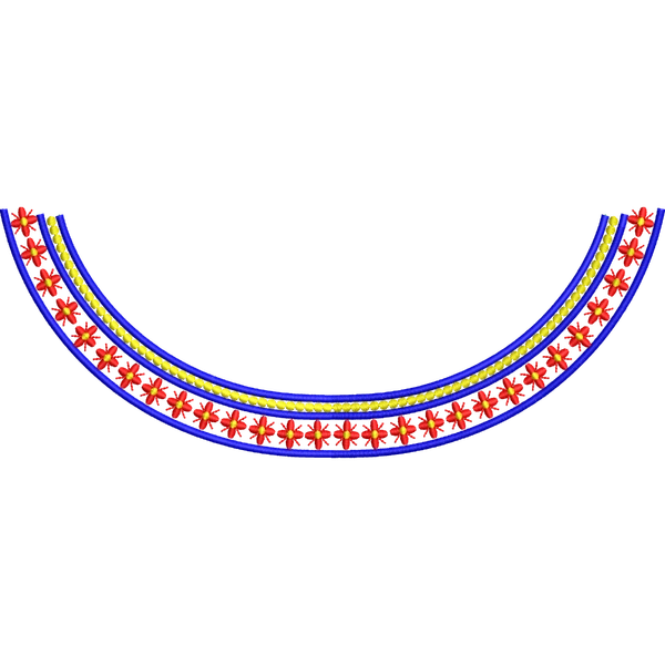 Blouse Design No :MSM - 668/2 ,Front - Boat Neck - Simple Border, Pot Neck