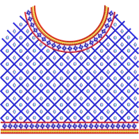 Blouse Design No :MSM - 668/2 ,Front - Boat Neck - Full Sleeve, Pot Neck
