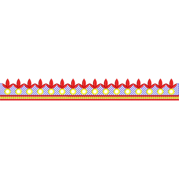 Blouse Design No :MSM - 670 - Simple Border, U Shape
