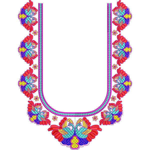Blouse Design No :MSM - 673 - Full Sleeve, U Shape