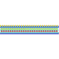 Blouse Design No :MSM - 674 - Simple Border, Boat Neck