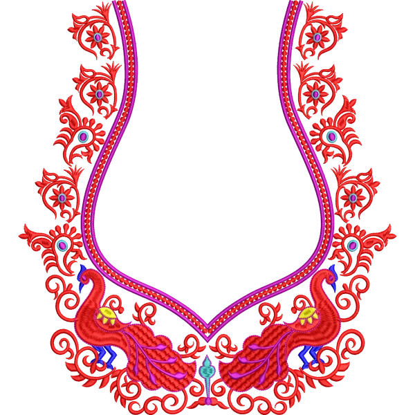 Blouse Design No :MSM - 680 - Simple Border, Sweat Heart