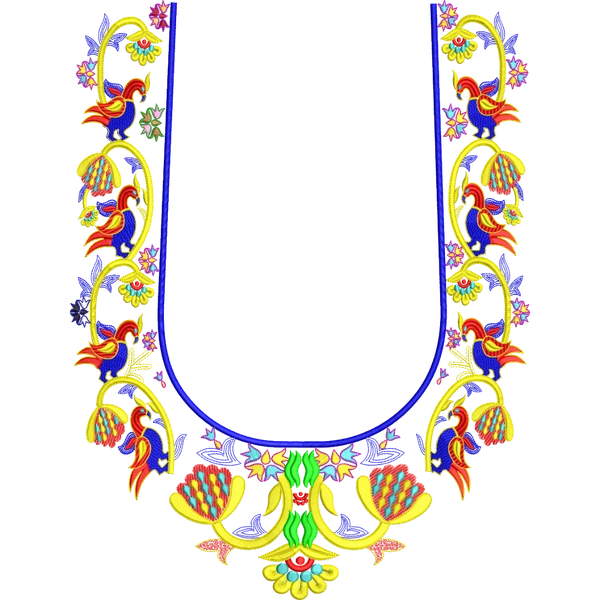 Blouse Design No :MSM - 711 - Butta, U Shape