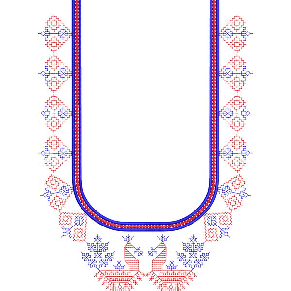 Blouse Design No :MSM - 721 - Butta, U Shape
