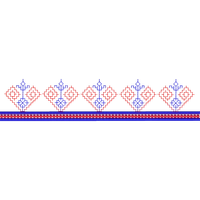 Blouse Design No :MSM - 721 - Simple Border, U Shape