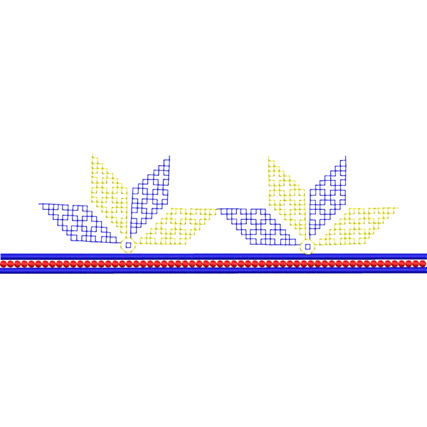 Blouse Design No :MSM - 724 - Simple Border, U Shape