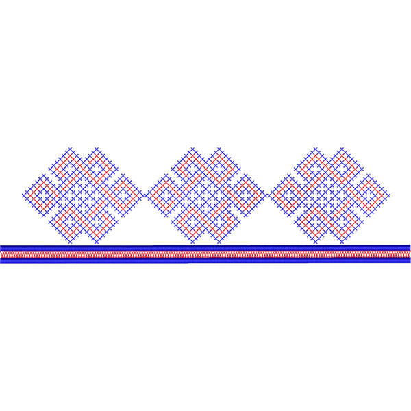 Blouse Design No :MSM - 726 - Simple Border, U Shape