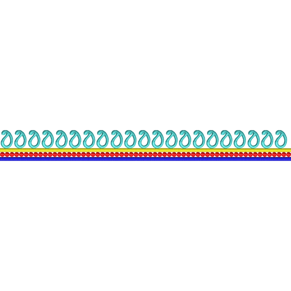 Blouse Design No :MSM - 734 - Simple Border, Boat Neck