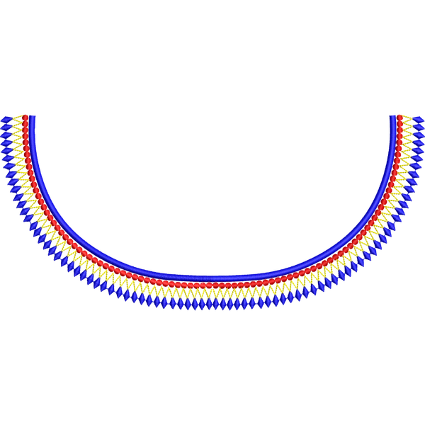 Blouse Design No :MSM - 739 - Simple Border, Boat Neck