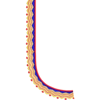 Blouse Design No :MSM - 747 - Simple Border, U Shape
