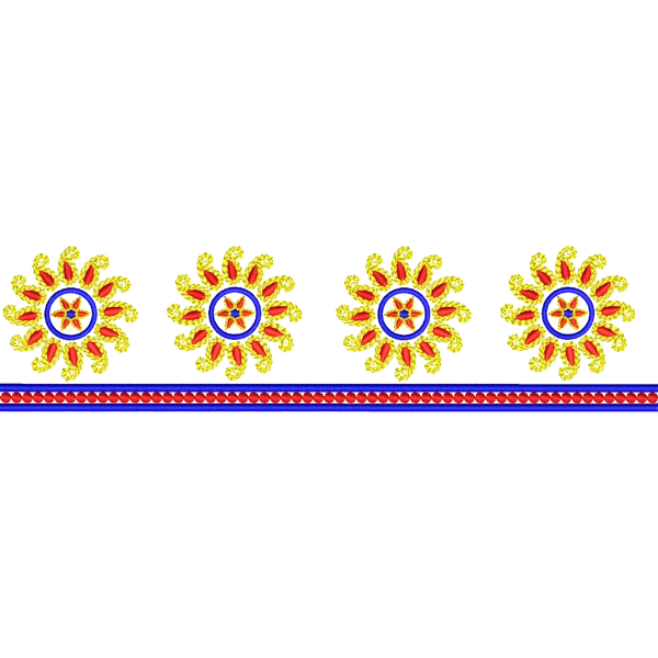 Blouse Design No :MSM - 760 - Simple Border, U Shape