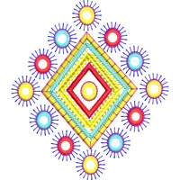 Blouse Design No :MSM - 766 - Mirror Work, Border With Butta, U Shape