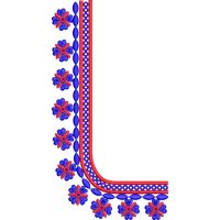 Blouse Design No :MSM - 782 - Simple Border, U Shape