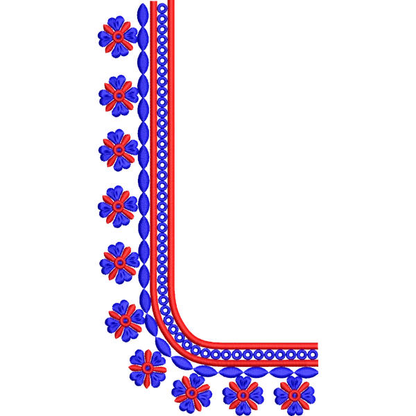 Blouse Design No :MSM - 782 - Simple Border, U Shape