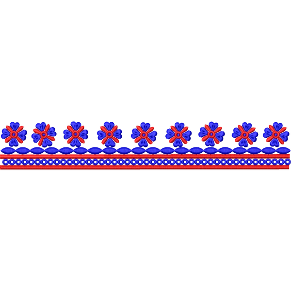 Blouse Design No :MSM - 782 - Simple Border, U Shape
