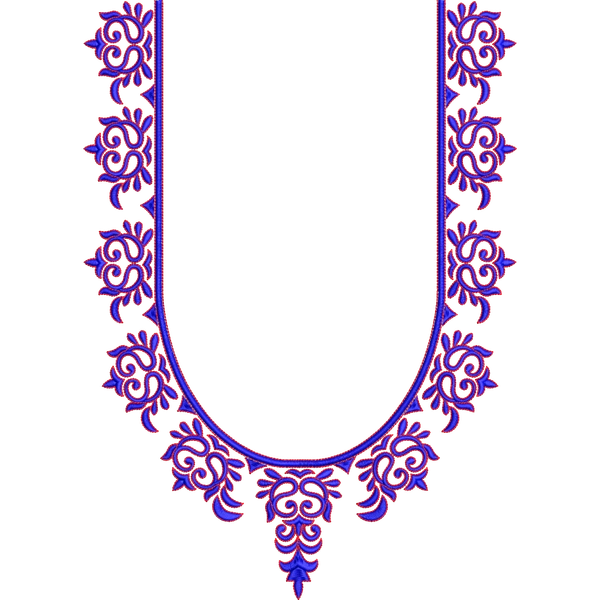 Blouse Design No :MSM - 791 - U Shape, Simple Border