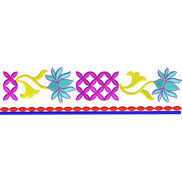 Blouse Design No :MSM - 793 - Simple Border, U Shape