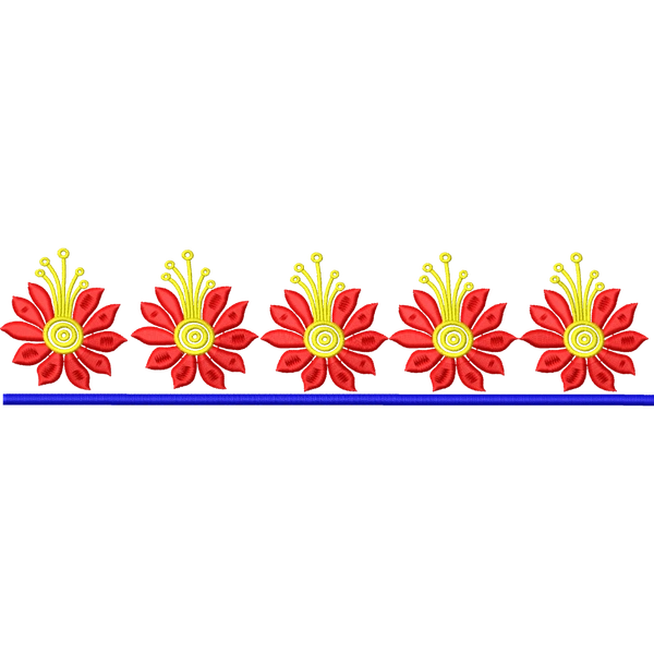 Blouse Design No :MSM - 807 - Simple Border, U Shape