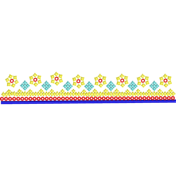 Blouse Design No :MSM - 811 - Simple Border, U Shape