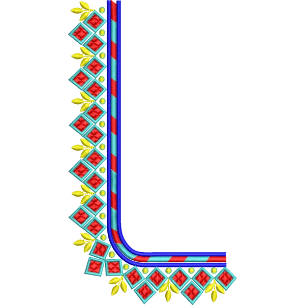 Blouse Design No :MSM - 815 - Simple Border, Square Shape
