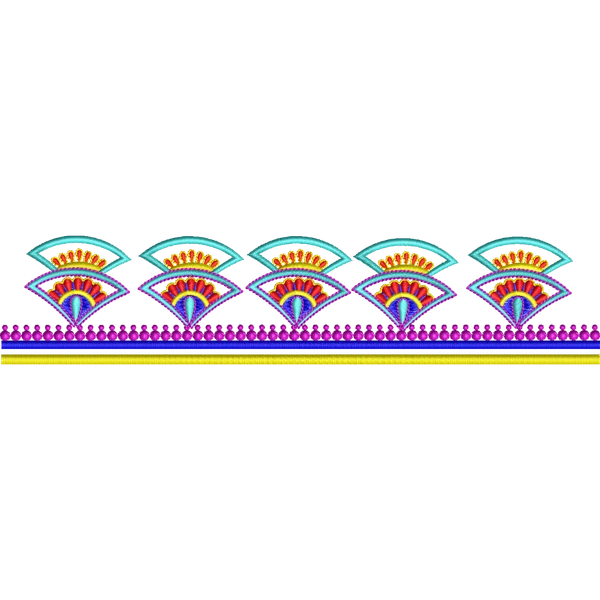 Blouse Design No :MSM - 821 - Simple Border, U Shape