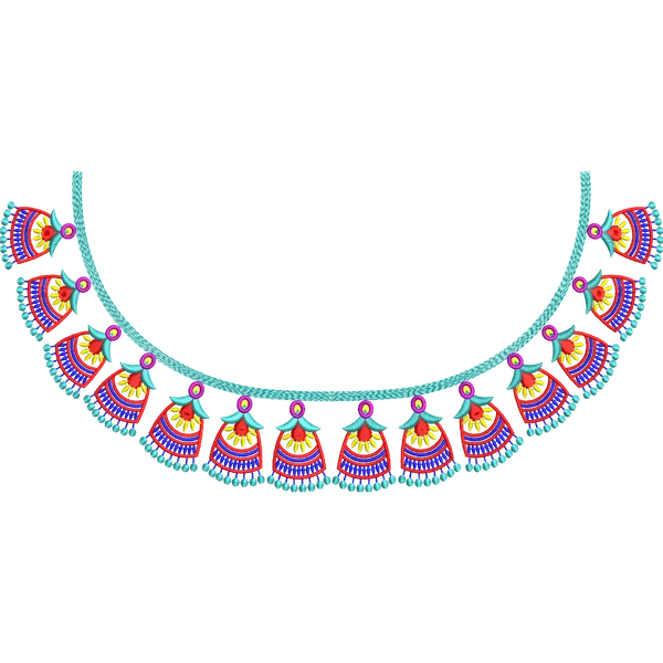 Blouse Design No :MSM - 825 - Simple Border, Boat Neck
