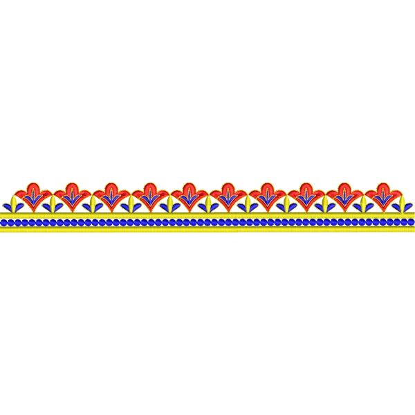 Blouse Design No :MSM - 827 - Simple Border, U Shape