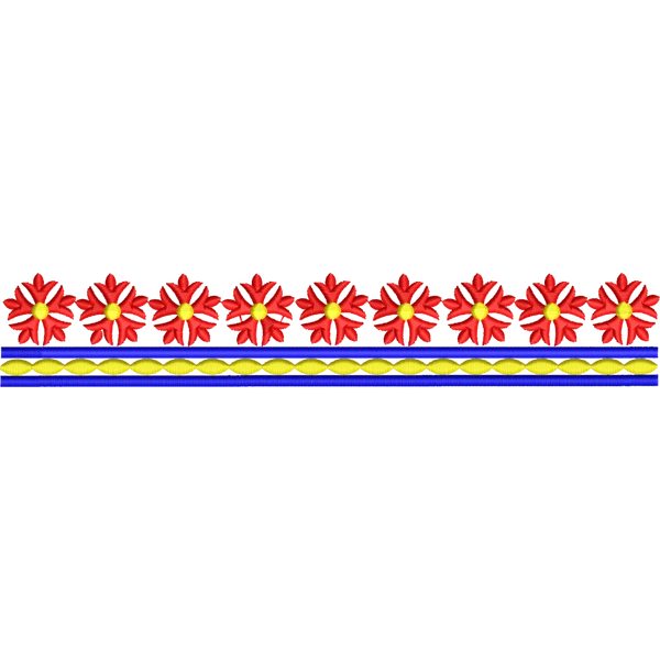Blouse Design No :MSM - 836 - Simple Border, U Shape