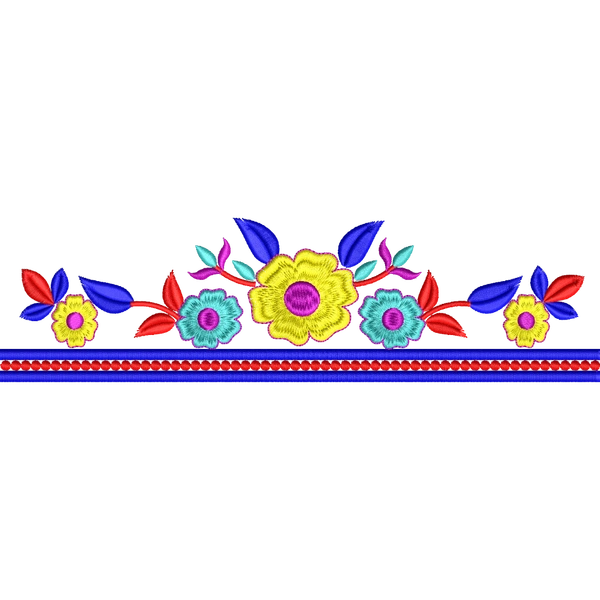 Blouse Design No :MSM - 845 - Simple Border, Boat Neck